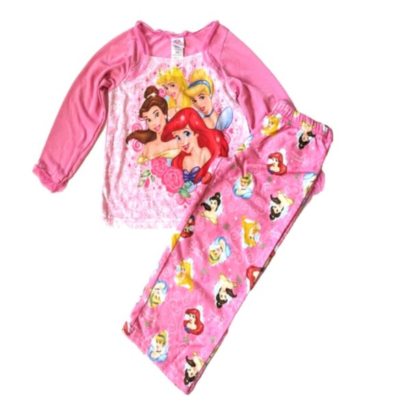 Disney Girls PRINCESS 2PC Pajamas Set Belle Snow White Cinderella Pajama… - Picture 6 of 8